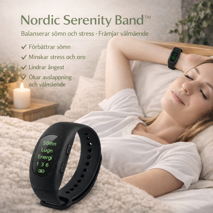 Intelligent sömnhjälpmedel – Snabb insomning, hypnos mot sömnlöshet, lindrar ångest, armbandsur för bättre sömn