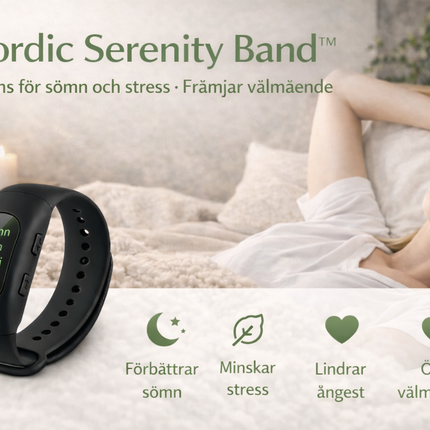 Intelligent sömnhjälpmedel – Snabb insomning, hypnos mot sömnlöshet, lindrar ångest, armbandsur för bättre sömn