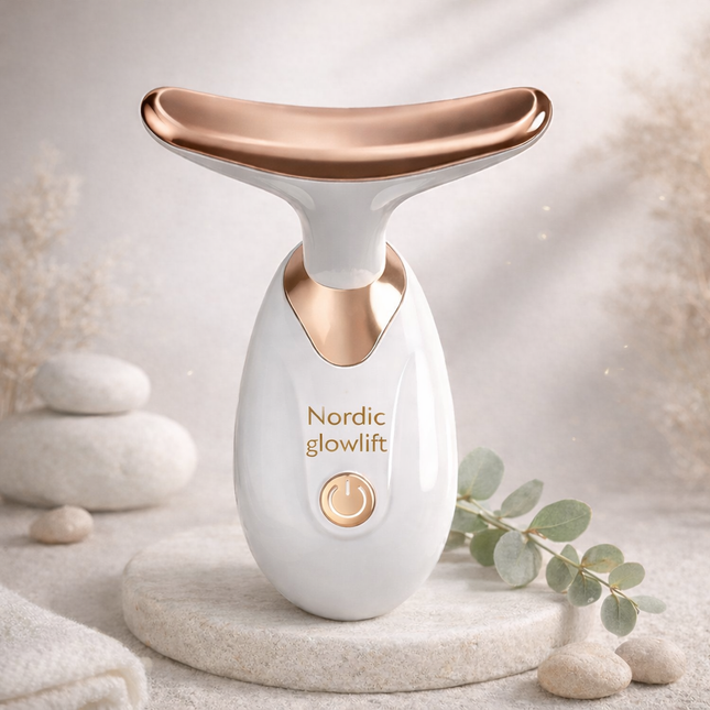 Elektrisk hudsträmande massageapparat för behandling av rynkor, dubbelhaka och hudfasthet