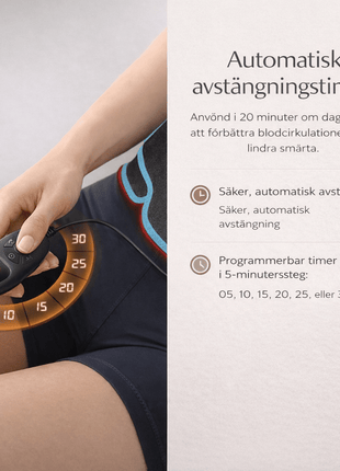 Infrarött ljusterapi bälte för avslappning och smärtlindring