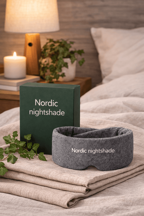 Nordic NightShade™ – Handgjort Sovmask i 100% bomull för djupare och bättre sömn - Nordic Well - being