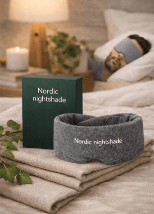 Nordic NightShade™ – Handgjort Sovmask i 100% bomull för djupare och bättre sömn - Nordic Well - being