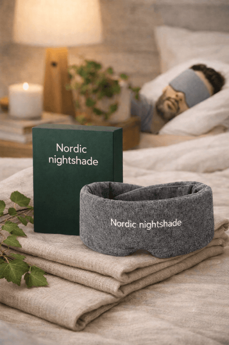 Nordic NightShade™ – Handgjort Sovmask i 100% bomull för djupare och bättre sömn - Nordic Well - being