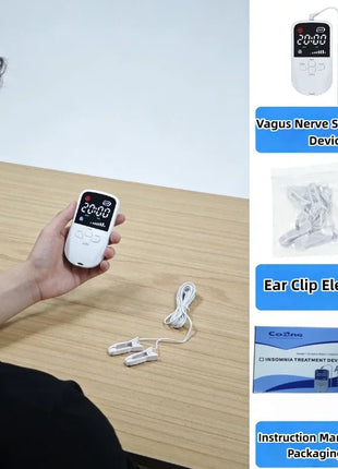 Professional Grade Vagus Nerve Stimulator - Achieve Deep Calm, Relaxation & Drug-Free Pain Relief with This Sleep Aid - Nordic Well-being