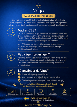 Vago™ – CES-teknologi för djup avslappning och ett lugnare nervsystem - Nordic Well-being