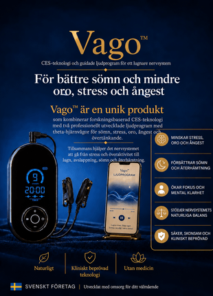 Vago™ CES-enhet med öronclips för bättre sömn