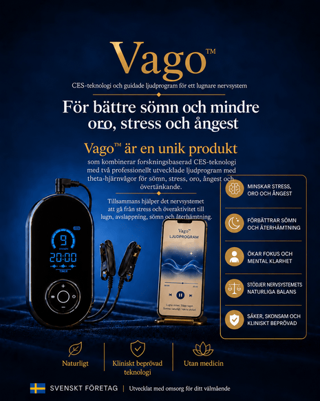Vago™ CES-enhet med öronclips för bättre sömn