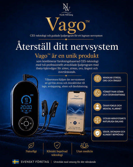 Vago™ – För bättre sömn och mindre stress, oro och ångest - NORDICWELLBEING