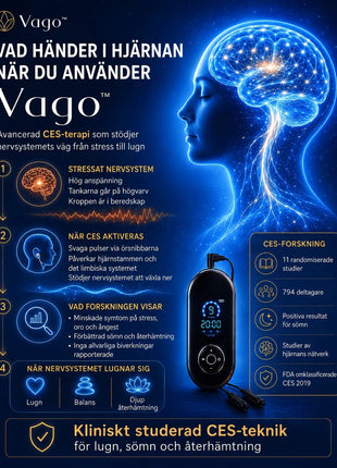 Vago™ CES-enhet – 20 minuter för ett lugnare nervsystem