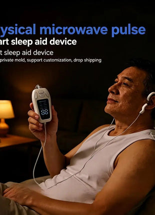 Vagus Nerve Stimulation for Sleep and Anxiety, CES Therapy Ear Clip Device with Pulse Electronic Acupuncture Technology - Nordic Well-being