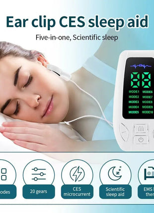Vagus Nerve Stimulation for Sleep and Anxiety, CES Therapy Ear Clip Device with Pulse Electronic Acupuncture Technology - Nordic Well-being